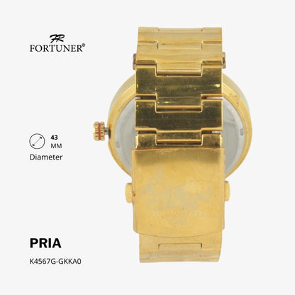 Fortuner Jam Tangan Analog Pria Water Resistant Rantai Theodore