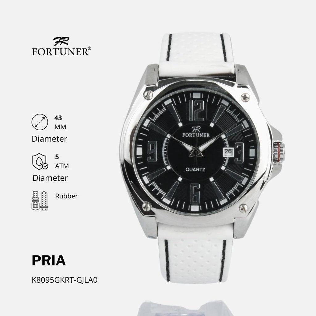 Fortuner Jam Tangan Pria Analog Water Resistant Rubber Branko