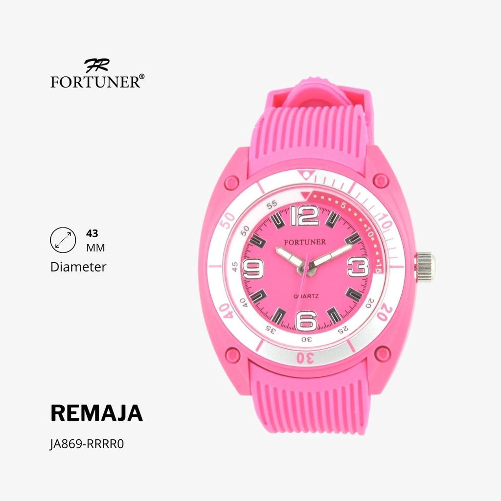 Fortuner Jam Tangan Remaja Analog Water Resist Rubber Abel