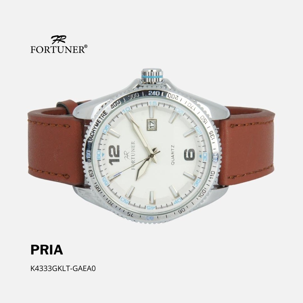 Fortuner Jam Tangan Rantai Pria Korea Original Kulit Ephrim