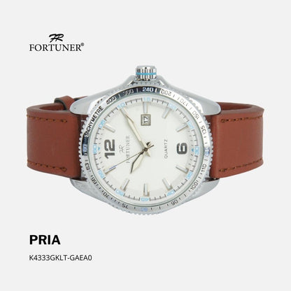 Fortuner Jam Tangan Rantai Pria Korea Original Kulit Ephrim