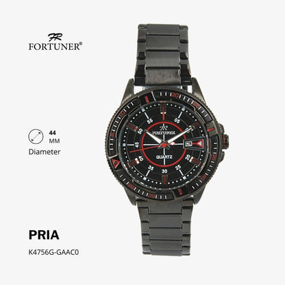 Fortuner Jam Tangan Analog Pria Water Resistant Rantai Hobert