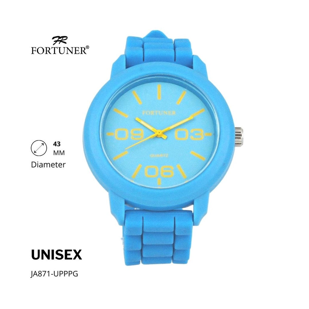 Fortuner Jam Tangan Fashion Analog Pria Wanita Unisex Rubber Original Cassady