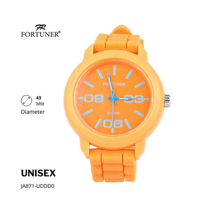 Fortuner Jam Tangan Fashion Analog Pria Wanita Unisex Rubber Original Cassady