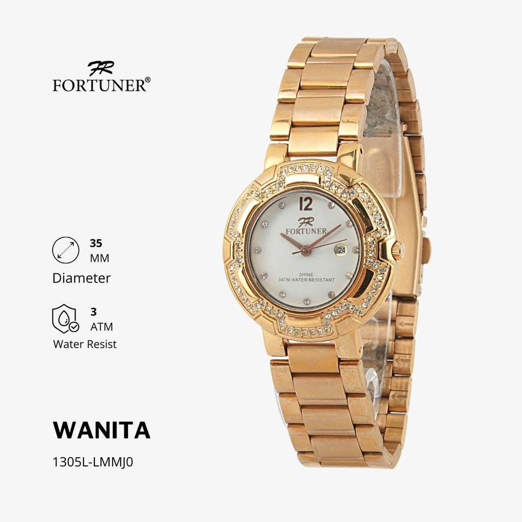 Fortuner Jam Tangan Analog Wanita Water Resistant Yokheved