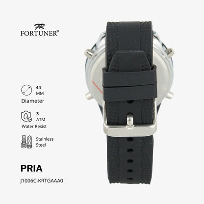 Fortuner Jam Tangan Pria Analog-Digital Water Resist Rubber Tirown