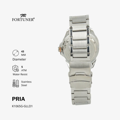 Fortuner Jam Tangan Analog Pria Water Resistant Rantai William