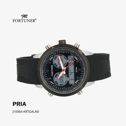 Fortuner Jam Tangan Pria Analog-Digital Water Resist Rubber Tillden