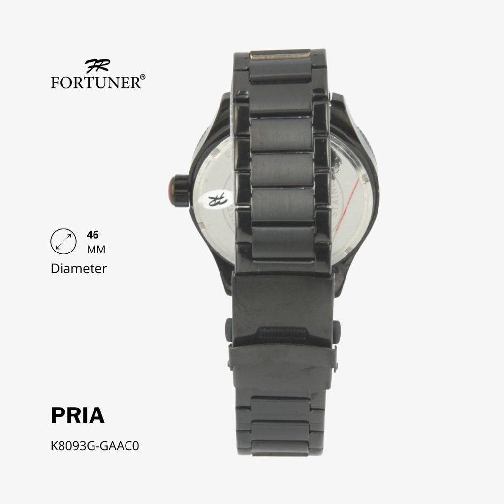 Fortuner Jam Tangan Analog Pria Water Resistant Rantai Haidar