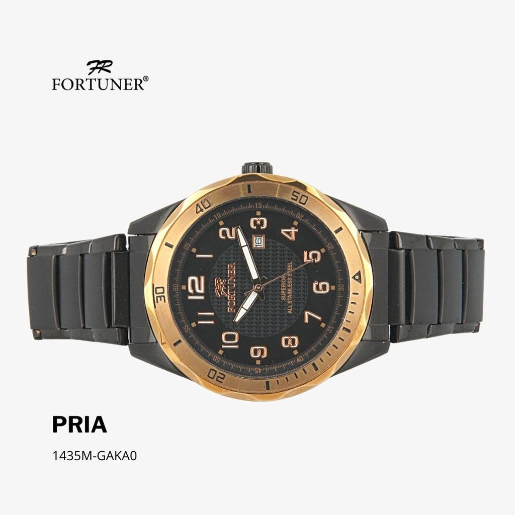 Fortuner Jam Tangan Pria Analog Water Resist Superior All Stainless Halten