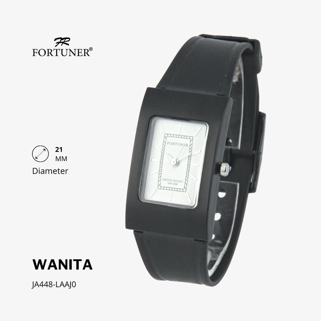 Fortuner Jam Tangan Analog Wanita Water Resistant Rubber Zadie