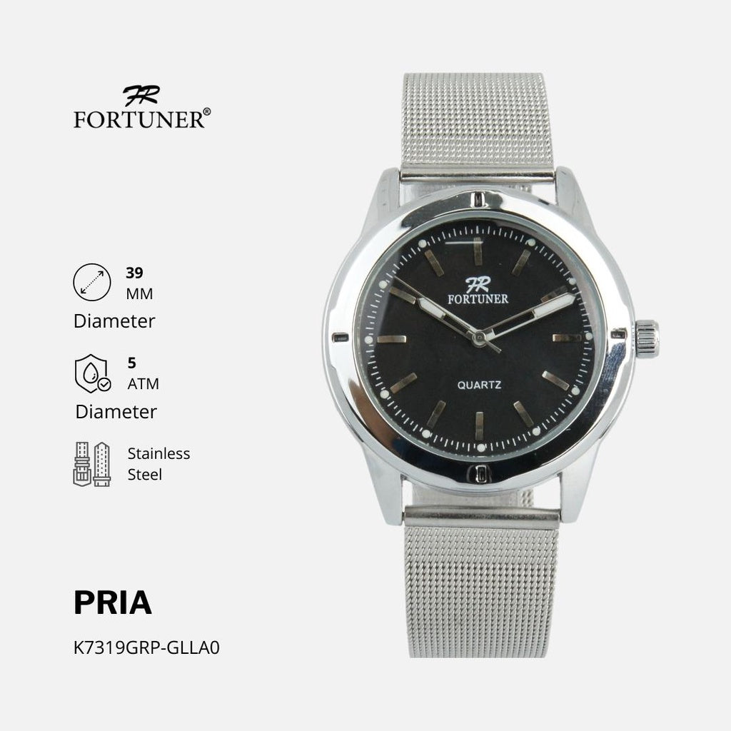 Fortuner Jam Tangan Rantai Pria Korea Original Milanese Radoslav