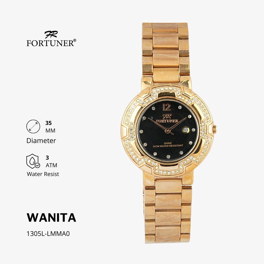Fortuner Jam Tangan Analog Wanita Water Resistant Yokheved