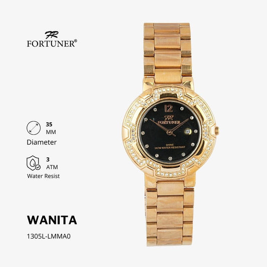 Fortuner Jam Tangan Analog Wanita Water Resistant Yokheved