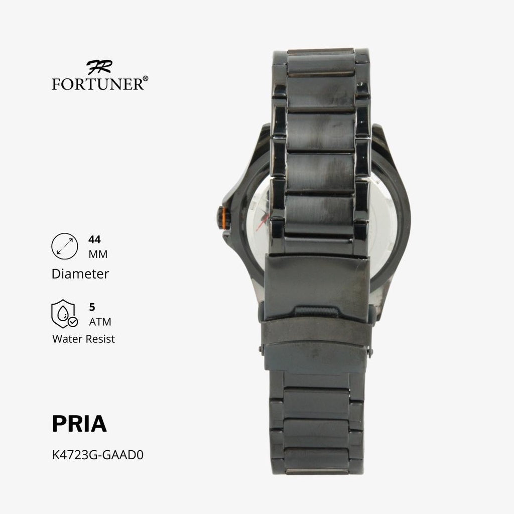 Fortuner Jam Tangan Analog Pria Water Resistant Rantai Howie