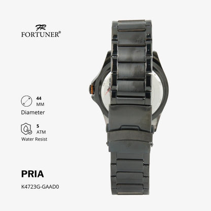 Fortuner Jam Tangan Analog Pria Water Resistant Rantai Howie