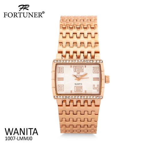 Fortuner Jam Tangan Analog Wanita Rosegold Water Resist Bella