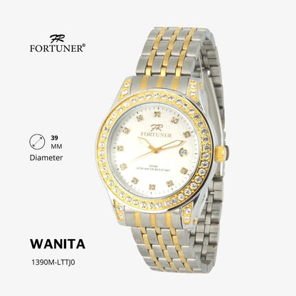 Fortuner Jam Tangan Fashion Analog Wanita Water Resistant Rantai Yelizavetha