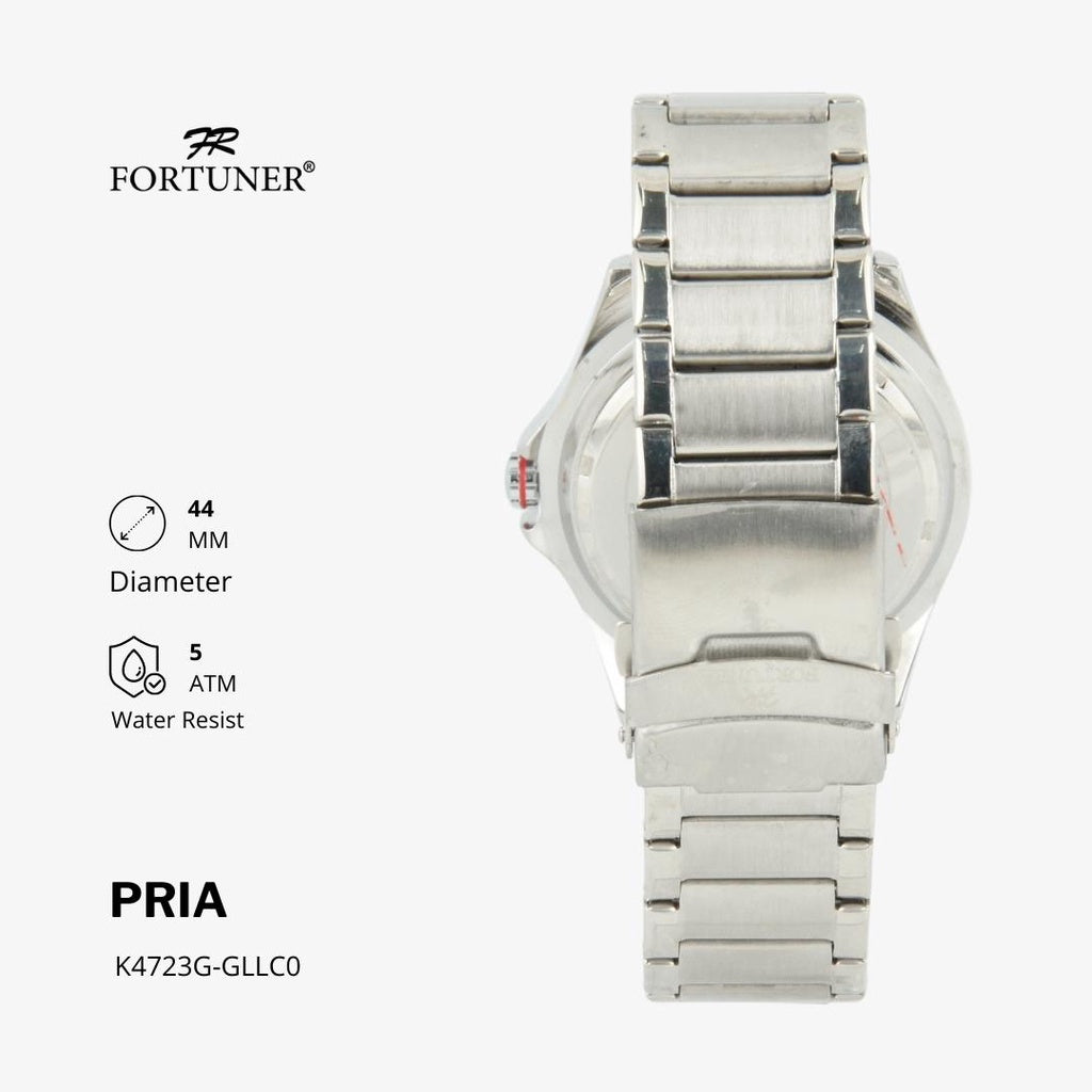 Fortuner Jam Tangan Analog Pria Water Resistant Rantai Howie