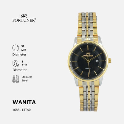 Fortuner Jam Tangan Analog Wanita Water Resistant Calandra