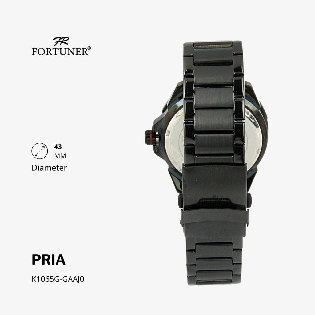 Fortuner Jam Tangan Analog Pria Water Resistant Rantai Harvie