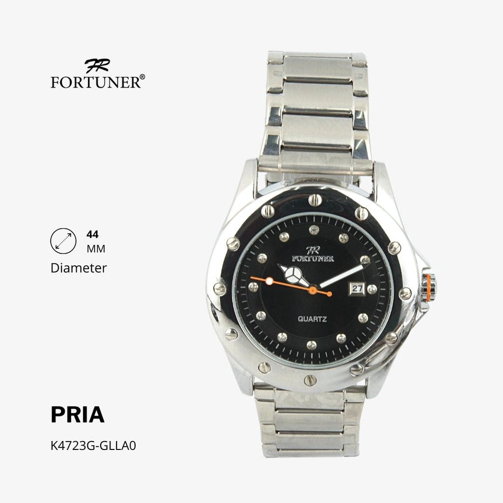 Fortuner Jam Tangan Analog Pria Water Resistant Rantai Howie