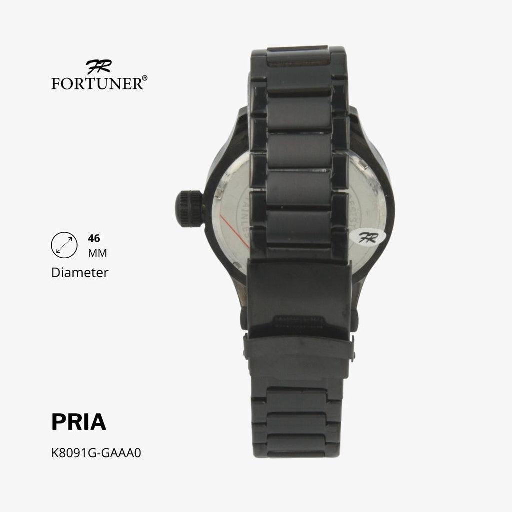 Fortuner Jam Tangan Analog Pria Water Resistant Rantai Harlon