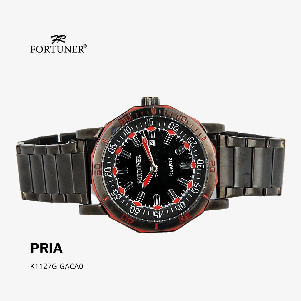 Fortuner Jam Tangan Analog Pria Rantai Water Resistant Halver