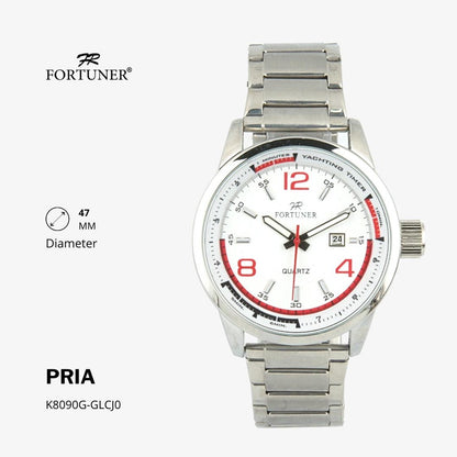 Fortuner Jam Tangan Analog Pria Water Resistant Rantai Hartleigh