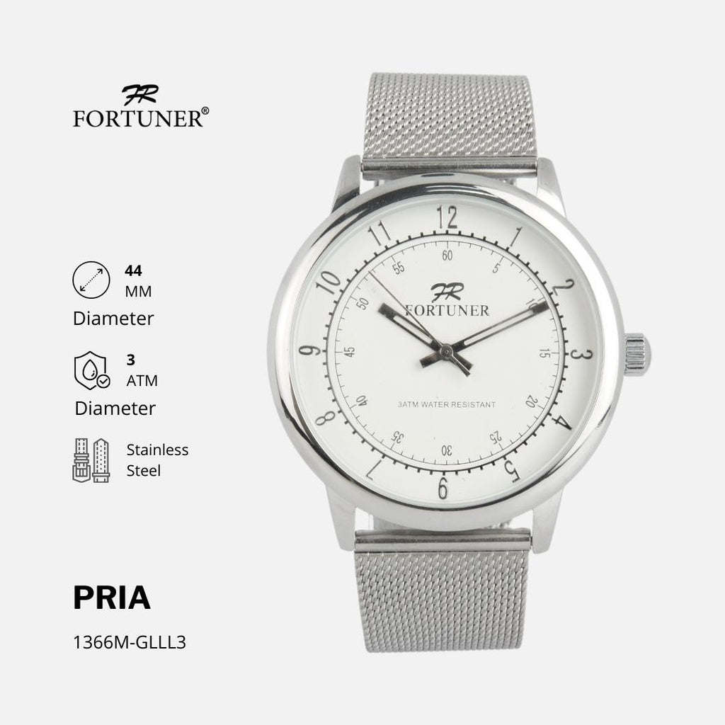 Fortuner Jam Tangan Pria Analog Water Resist Milanese Ronin