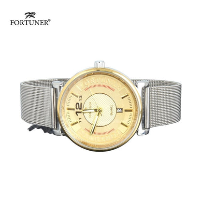 Fortuner Jam Tangan Pria Analog Fashion Water Resistant Milanese Bevvin