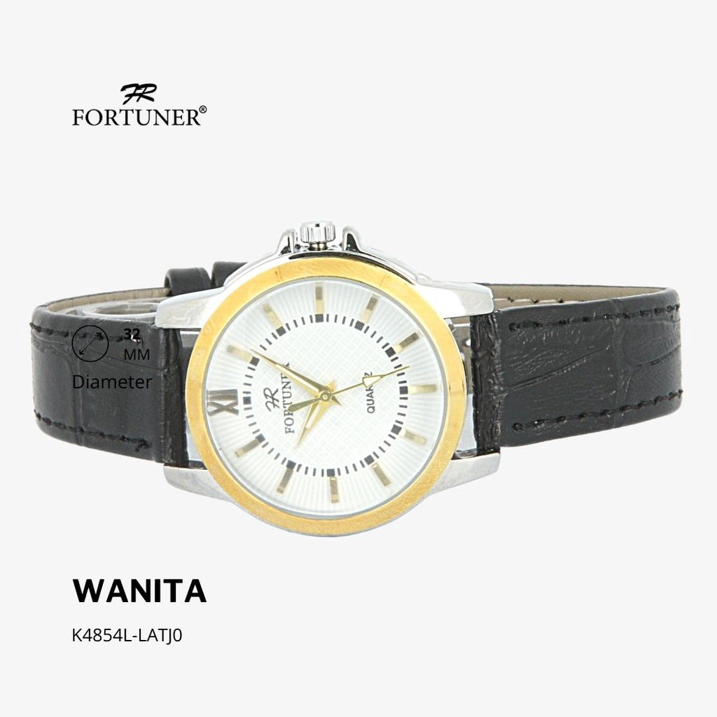 Fortuner Jam Tangan Classic Fashion Wanita Analog Kulit Ynesita