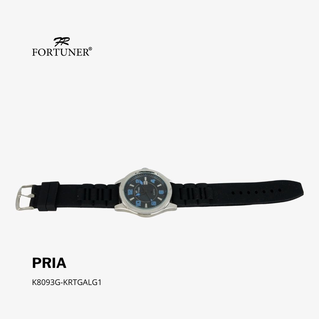 Fortuner Jam Tangan Analog Pria Water Resistant Rubber Vilgefortz