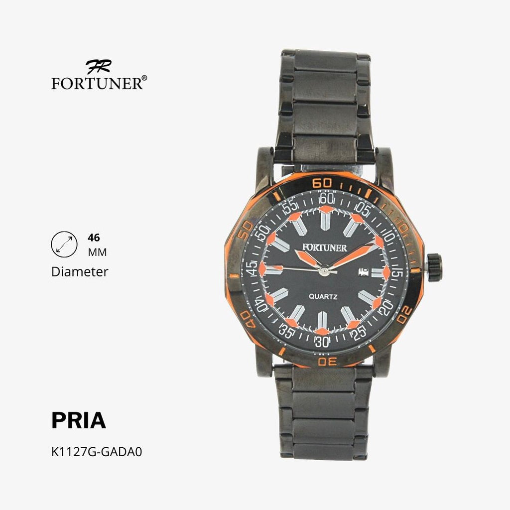 Fortuner Jam Tangan Analog Pria Water Resistant Rantai Hodge