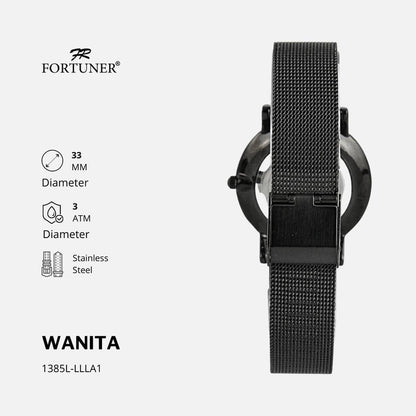 Fortuner Jam Tangan Wanita Analog Water Resist Milanese Kiyomi