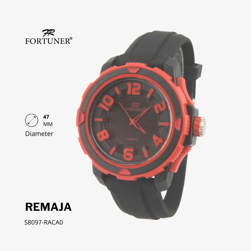 Fortuner Jam Tangan Analog Remaja Sport Water Resist Rubber Hirsch