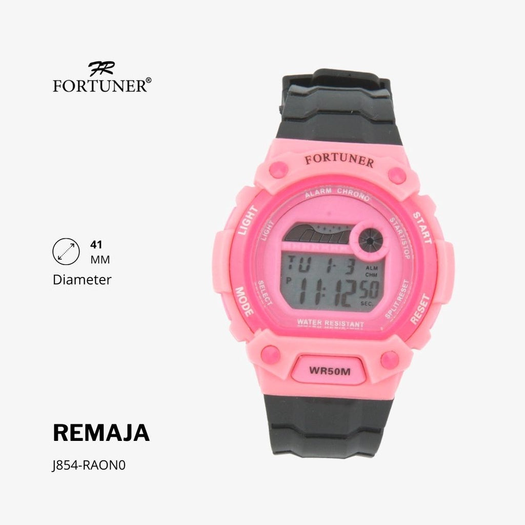 Fortuner Jam Tangan Remaja Digital Chrono Water Resist Rubber Sivney