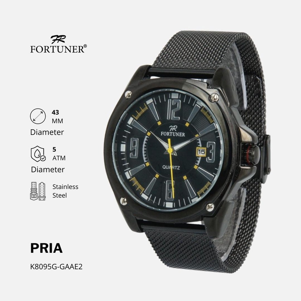 Fortuner Jam Tangan Pria Analog Water Resistant Milanese Bogdan