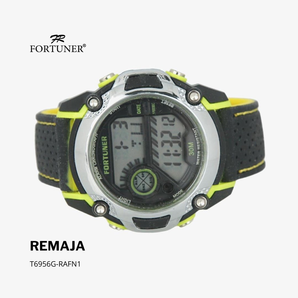 Fortuner Jam Tangan Sports Digital Remaja Rubber Strap Water Resistant Tiarney