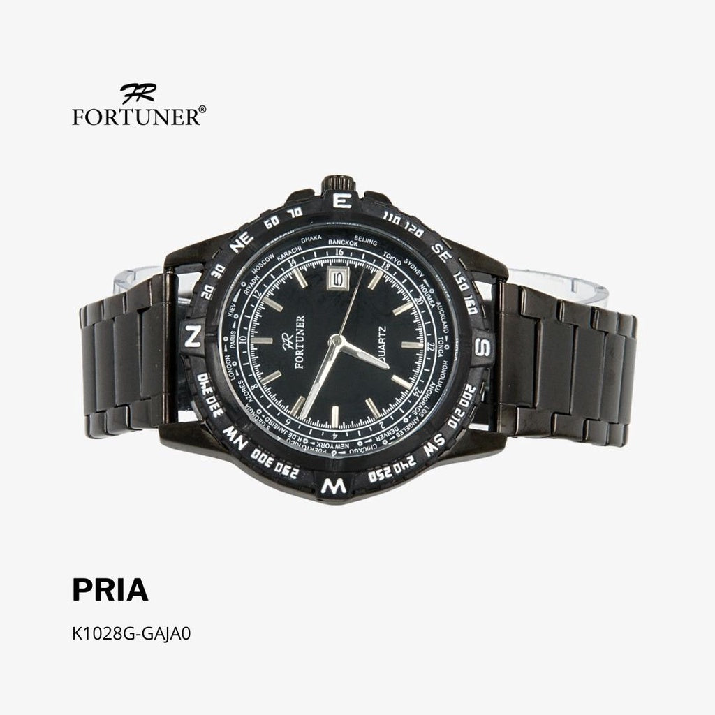 Fortuner Jam Tangan Analog Pria Water Resistant Rantai Waddell