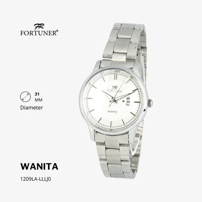 Fortuner Jam Tangan Wanita Analog Water Resist Rantai Stainless Alberta