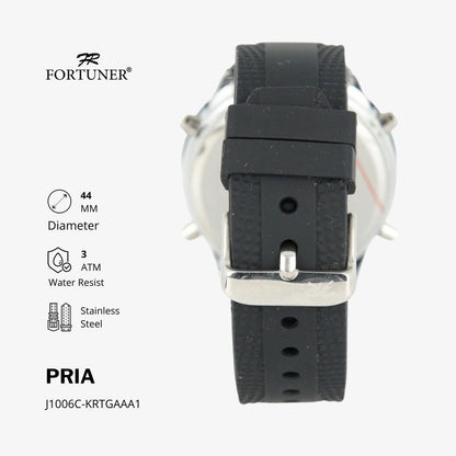 Fortuner Jam Tangan Pria Analog-Digital Water Resist Rubber Tirown