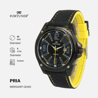 Fortuner Jam Tangan Pria Analog Water Resistant Rubber Branko