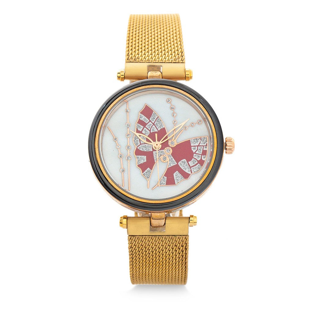 Fortuner Jam Tangan Wanita Analog Water Resistant Gold Adry