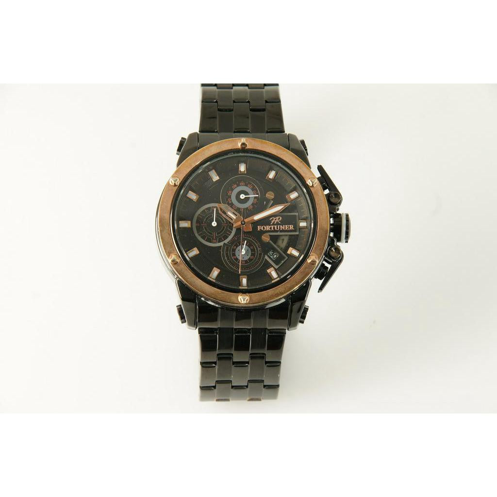 Fortuner Jam Tangan Analog Pria Chrono Water Resistant Aries