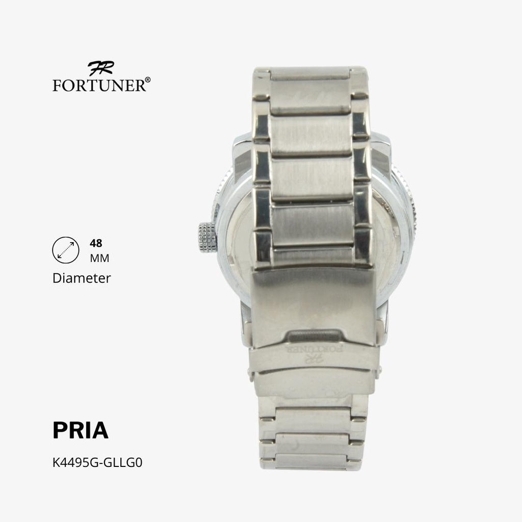 Fortuner Jam Tangan Analog Pria Water Resistant Rantai Haakon