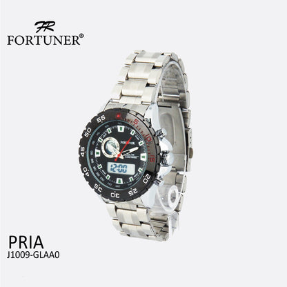 Fortuner Jam Tangan Digital Analog Pria Water Resistant Delevan