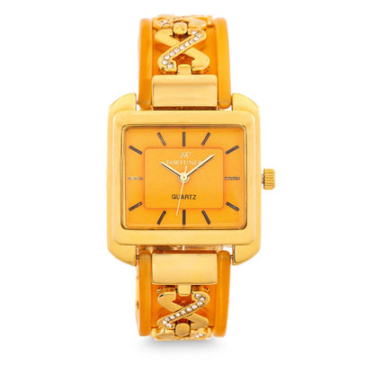 Fortuner Jam Tangan Analog Wanita Gold Water Resist Britney