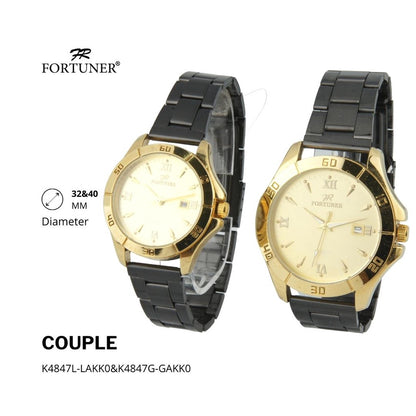 Fortuner Jam Tangan Couple Analog Water Resistant Lauren