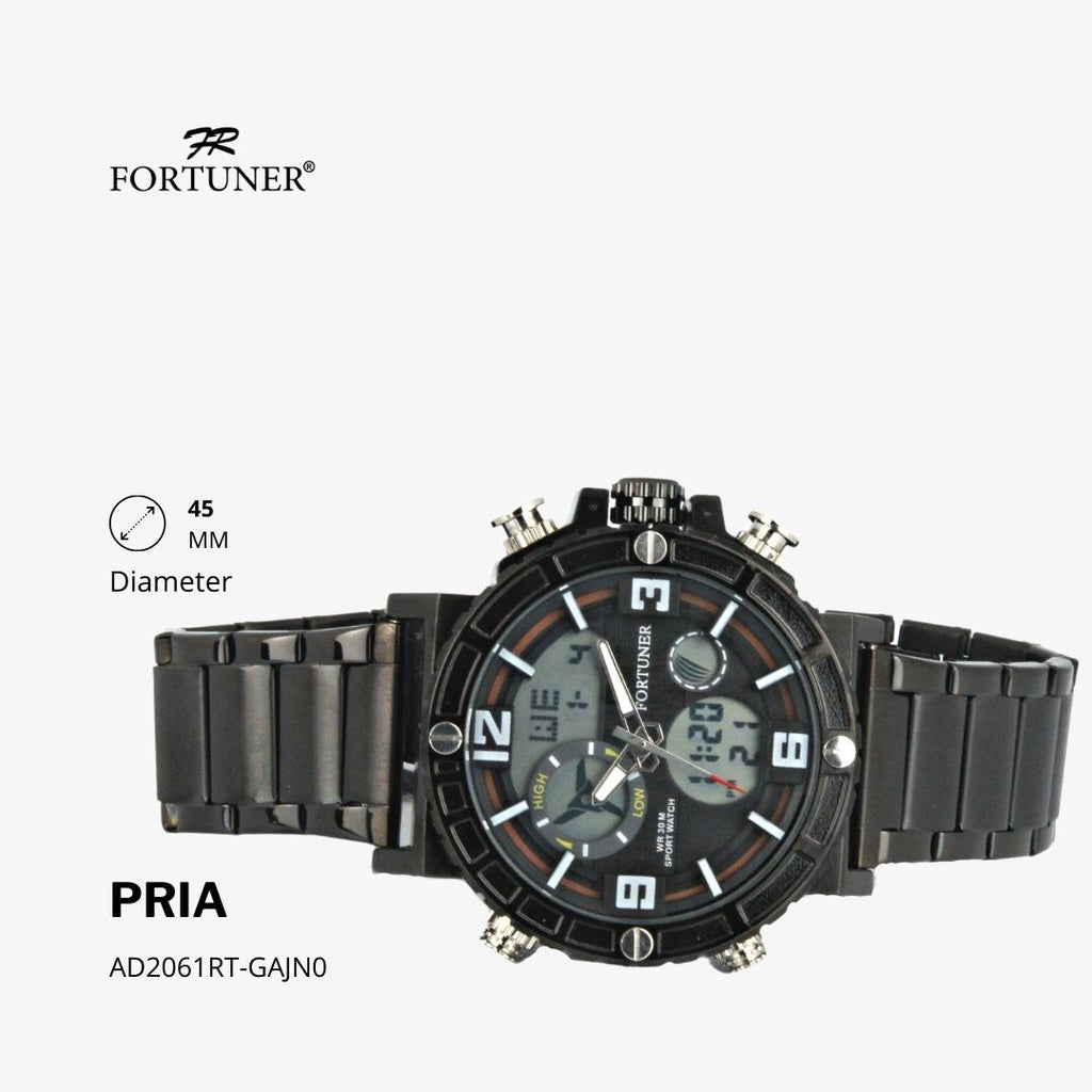 Fortuner Jam Tangan Sport Analog Pria Water Resistant Halley